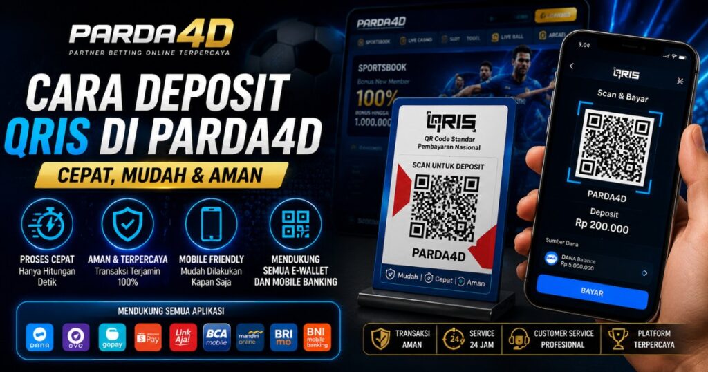 Deposit QRIS sportsbook online modern di PARDA4D